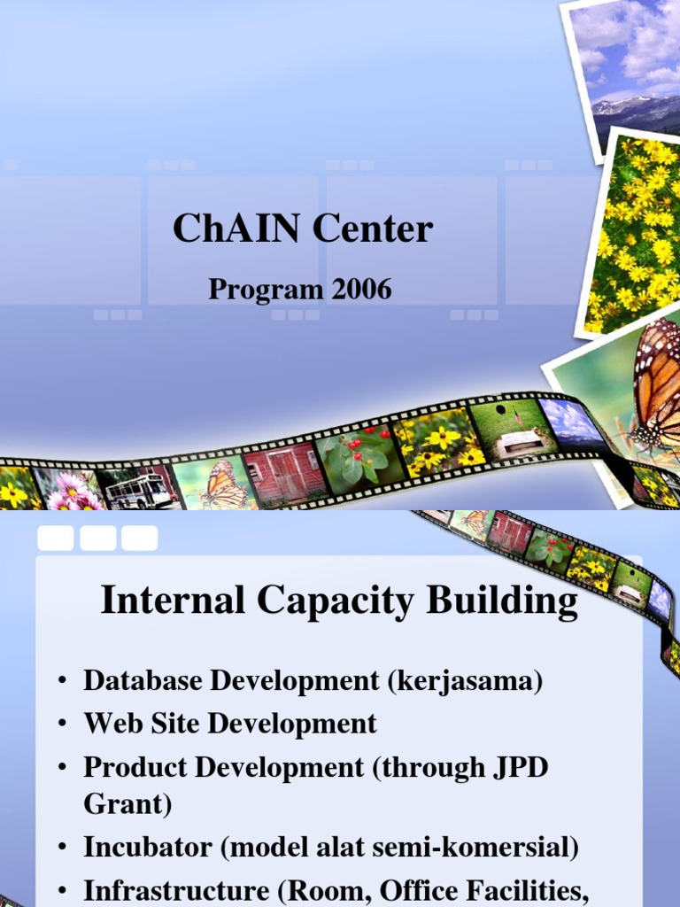 ChAIN Center 2006 Program Overview | PDF