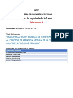 Desarrollo de Un Sistema de Información de Apoyo Al Proceso de Atencion Medica de La Empresa "Santa Ana" de La Ciudad de Trujillo