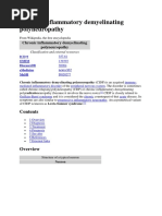 Chronic Inflammatory Demyelinating Polyneuropathy