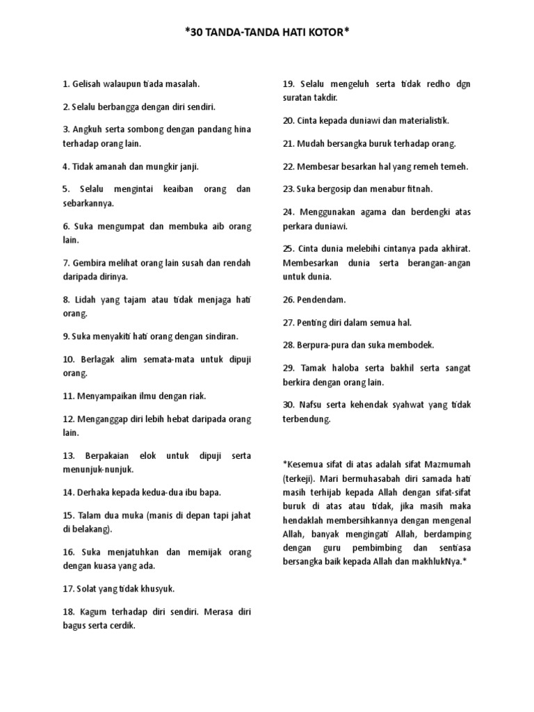 30 Tanda Penyakit Hati Pdf