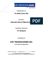 CVC 1000-L Automatic Rotary Filling Machine - Q11-0099 REV