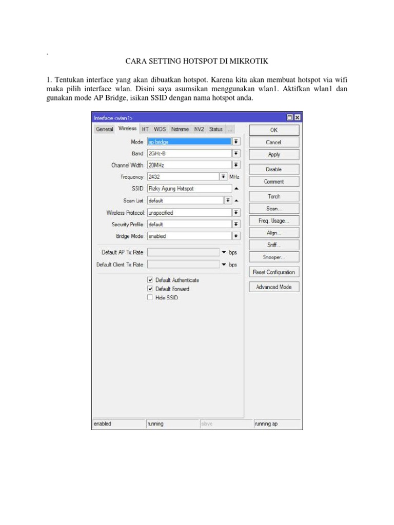 Mikrotik Hotspot Setup For Medical Reference: Panduan Setup Hotspot Mikrotik
