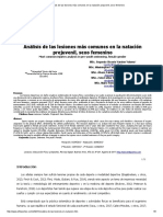 Análisis de Las Lesiones Más Comunes en La Natación Prejuvenil, Sexo Femenino