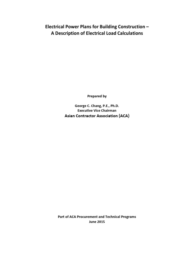 Electrical Load Calculations Guide | PDF | Electric Current ...