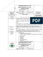 7.3.2 Sop Membersihkan Dan Mensterilkan Alat Dari Logam