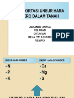 Tansportasi Unsur Hara Makro Dalam Tanah