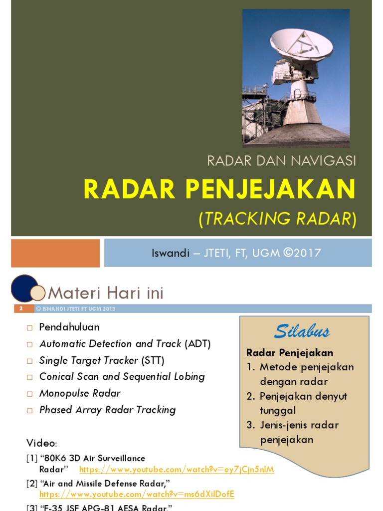 RN - 03 Tracking Radar | PDF | Teknologi & Rekayasa