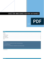 Cisco ISR 4000 Series Router Datasheet