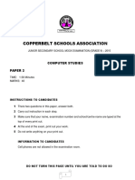 CSA Junior Secondary Mock Exam 2015 Computer Studies Paper