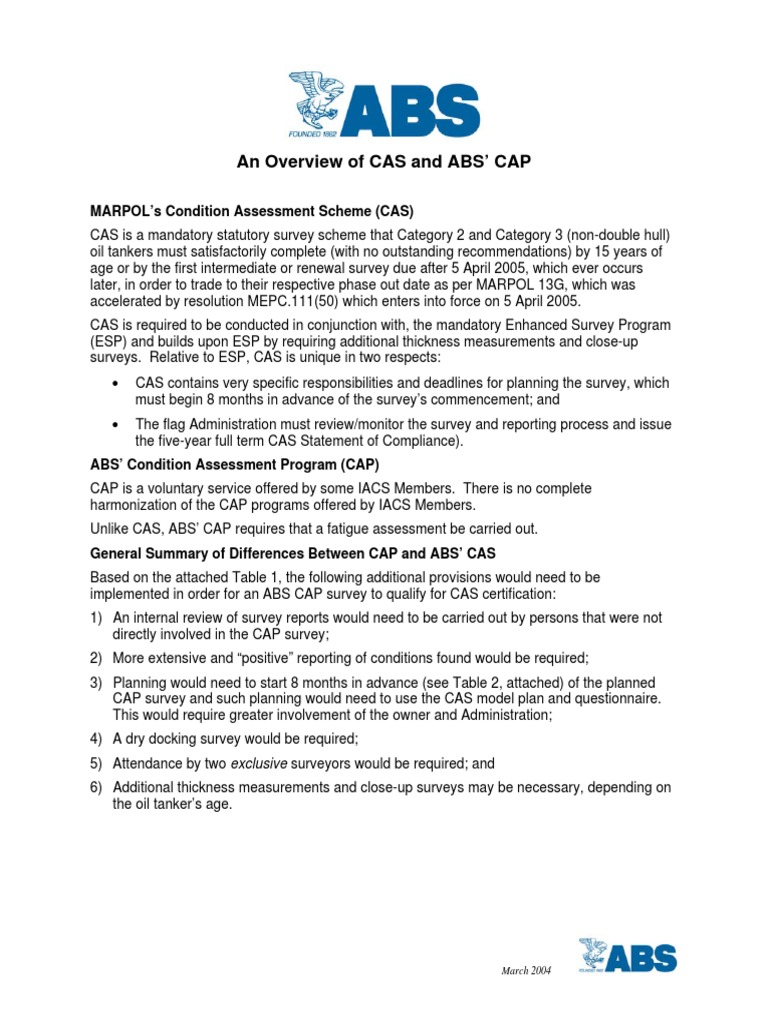 casvscap Surveying Oil Tanker