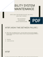 Reliability System Dan Maintenance