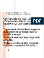 American Dream - IN THE GREAT GATSBY