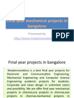 Final Year Mechanical Projects in Bangalore (HTTP://WWW - Modainnovations.com)