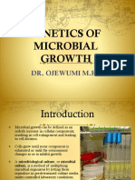 Kinetics of Microbial Growth: Dr. Ojewumi M.E
