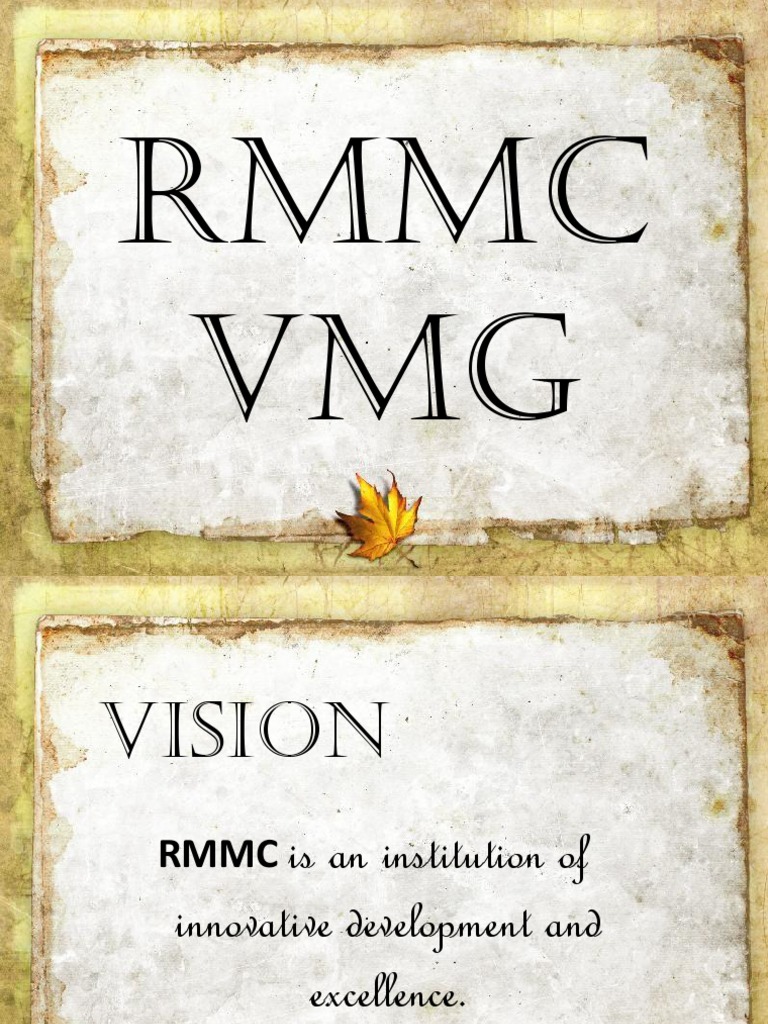RMMC Vison Mission Goal | PDF