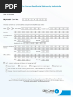 Address Change Declaration Form