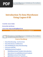 Introduction To Data Warehouse Using Cognos