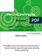Presentation Panoptes Sales Communication and Demonstration Training Internal