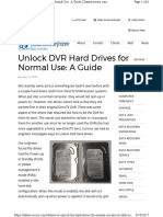 Unlock DVR HDD To Work On PC Power-Up in Standby Puis