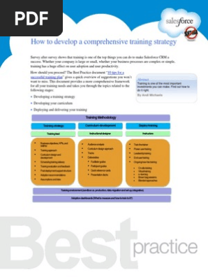 How to develop a comprehensive training strategy
