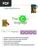 Introduction To: The ++ Language