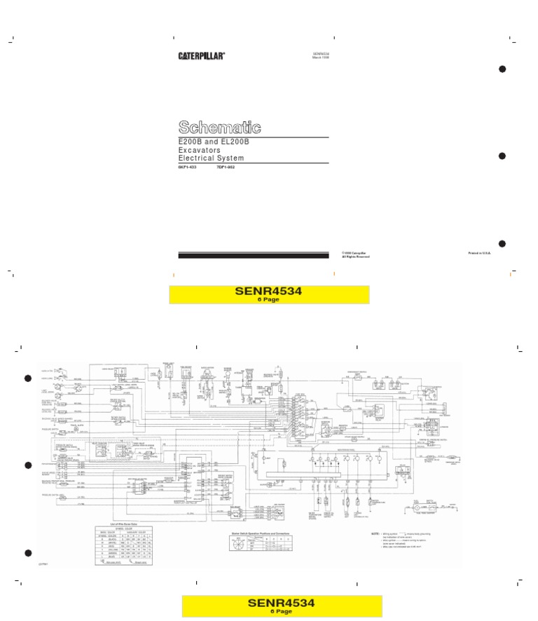 E200B and EL200B Excavator Wiring Guide | PDF | Home & Garden ...