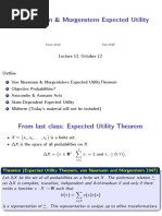 Lecture - 12 Von Neumann & Morgenstern Expected Utility