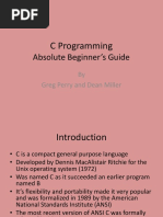 C Programming: Absolute Beginner's Guide