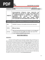 Segundo Edital HMSR CESOS 2