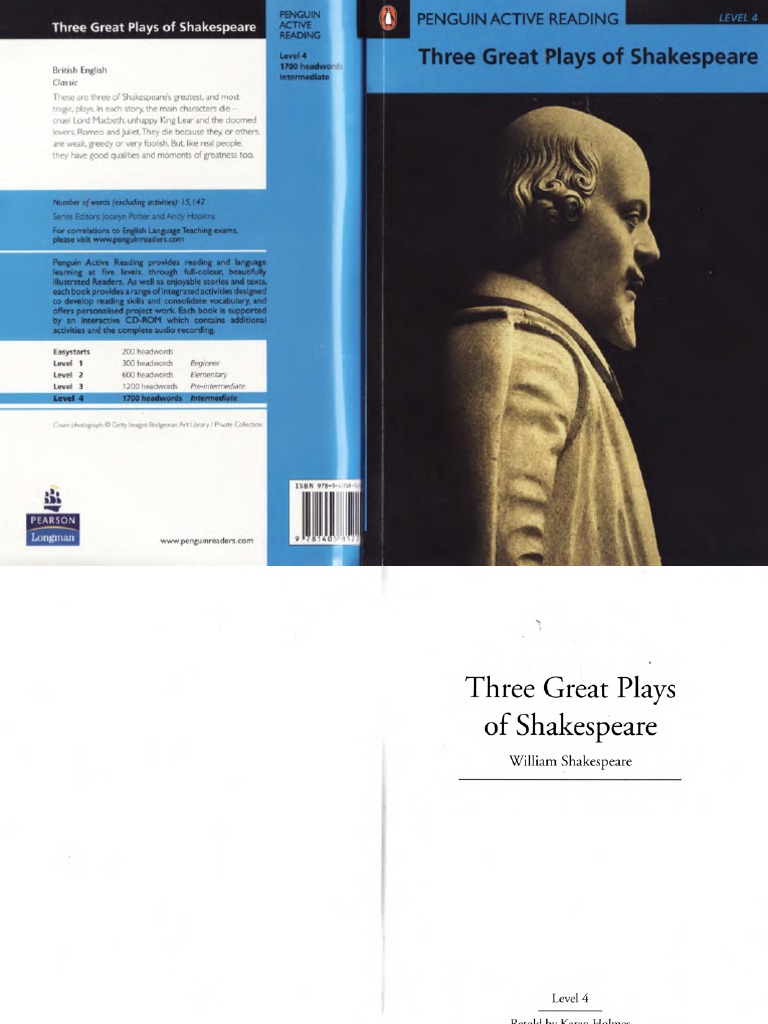 Three Great Plays of Shakespeare LEVEL 4 | PDF | Characters In 