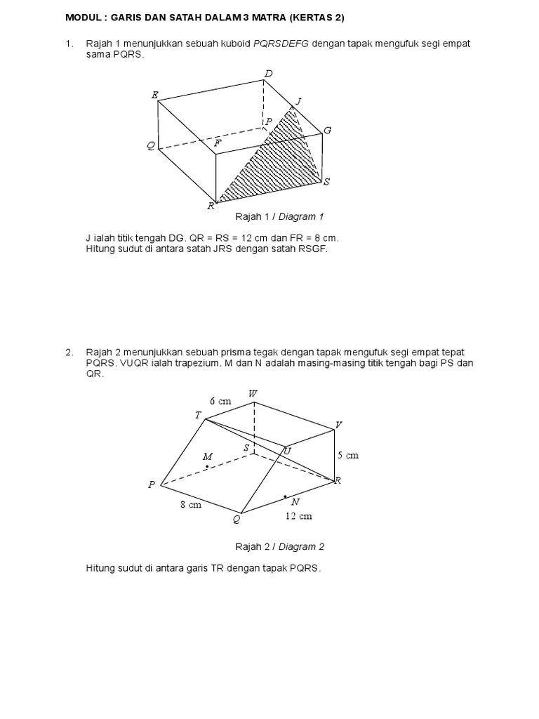 3D Worksheet | PDF