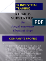 Sub Station Training Report