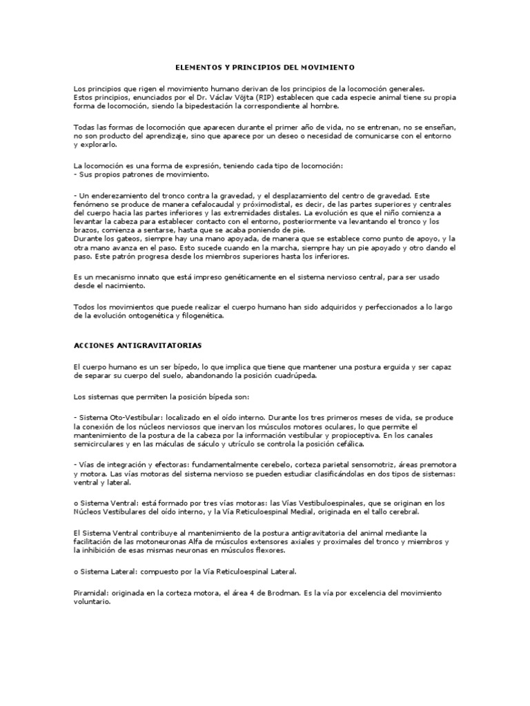 Principios y Elementos del Movimiento | PDF | Naturaleza
