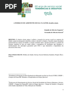 A Inserção Do Assistente Social Na Saúde