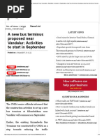 Live Chennai_ a New Bus Terminus Proposed Near Vandalur_ Activities to Start in September,New Bus Terminus,Vandalur,New Bus Terminus Vandalur,CMDA,Traffic Congestion in Chennai