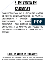 Lote en Venta en Caranavi