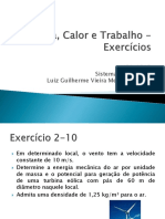 Energia, Calor e Trabalho Exercícios