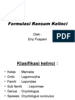 Formulasi Ransum Kelinci