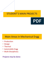 Student’s Main Projects