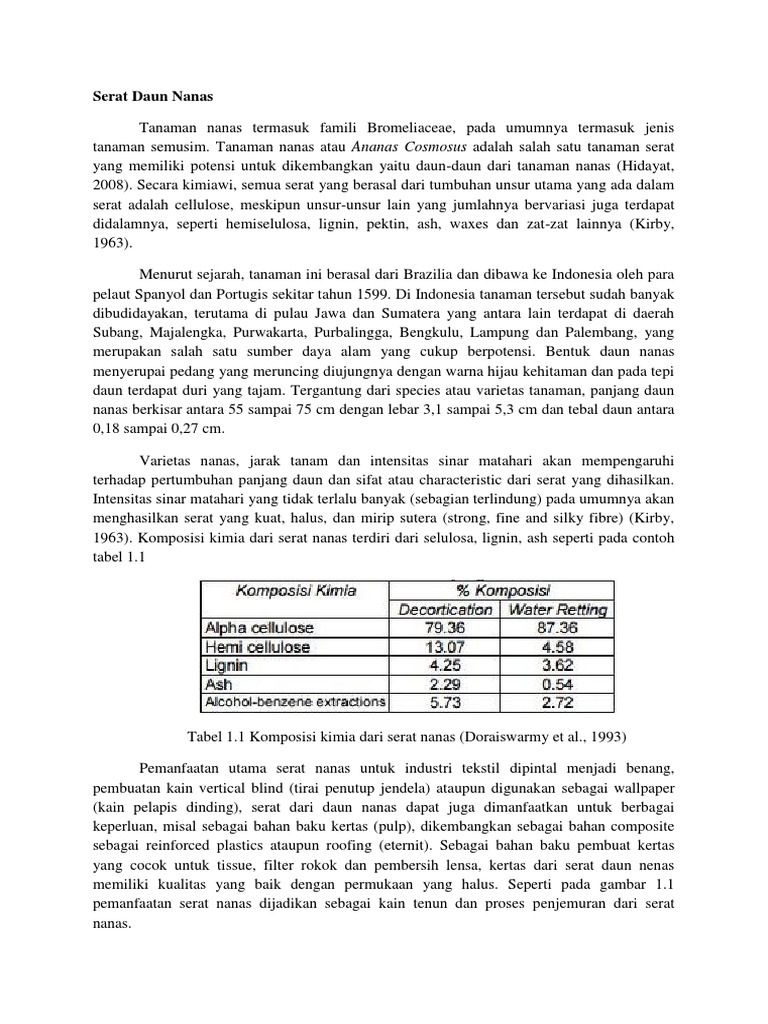 Serat Daun Nanas Pdf