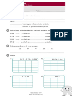 Evaluación Inicial Recursosep Matemáticas 4 Primaria Abn PDF