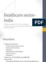 India's healthcare sector growing at 16.5% CAGR