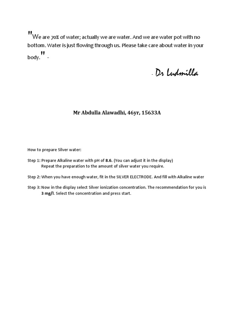 How to Prepare Silver Water A Guide to Electrolyzing Water for its