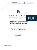 FeCaCERA - Aspectos Operativos de La Competitividad: INTERVENCIÓN DE ORGANISMOS NO ADUANEROS