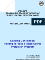 Wipo-Nift "Training The Trainers" Workshop On Intellectual Property Rights