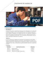 Soporte y Mantenimiento de Equipos de Computación