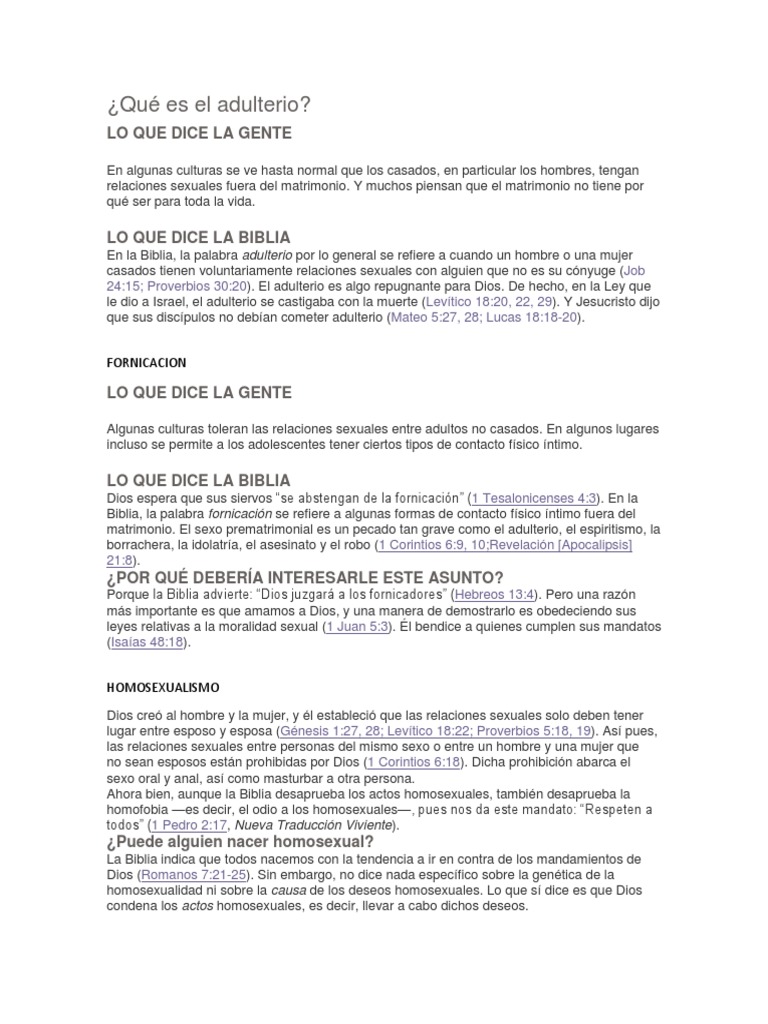 Qué Es El Adulterio PDF Zoofilia Incesto