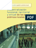 Descentralización, funcional, territorial y virtual