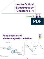 Introduction To Optical Spectroscopy (Chapters 6-7)