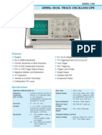 3702 - 20MHz Dual Trace Oscilloscope